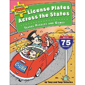Ultimate Sticker Puzzles: License Plates Across the States: Travel Puzzles and Games [With 75 Stickers]