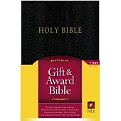 Holy Bible: New Living Translation, Gift & Award Bible, Black, Imitation Leather