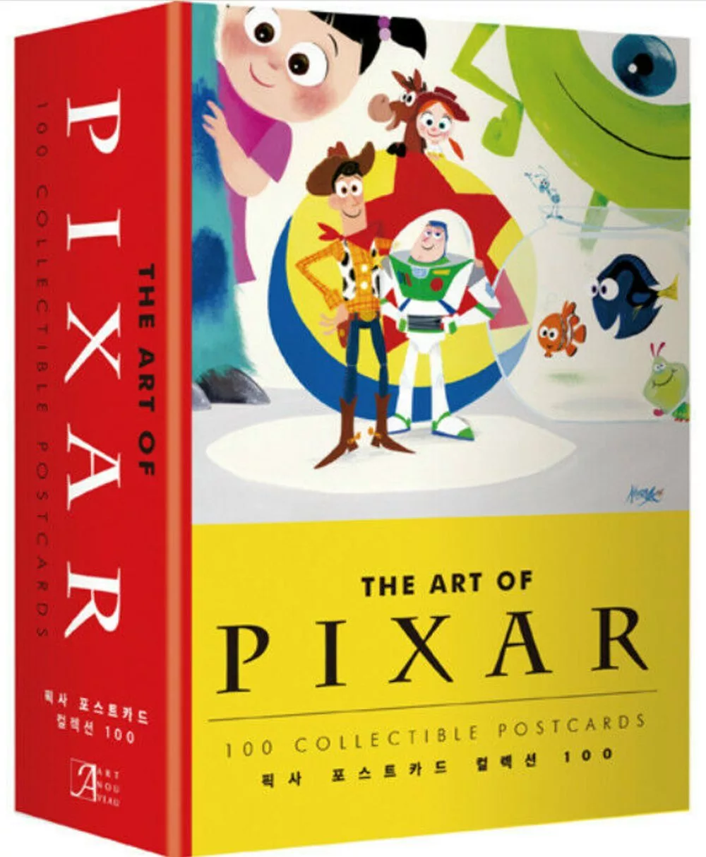 Art of Pixar Animation Studios: 100 Collectible Postcards皮克斯明信片20周年紀念版(100張不重複)