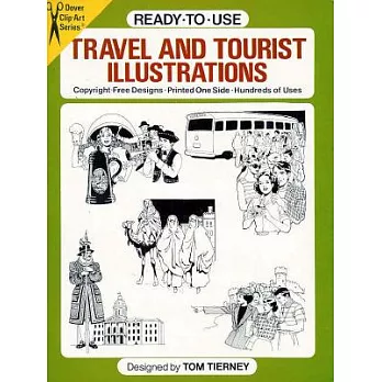Ready-To-Use Travel and Tourist Illustrations: Copyright-Free Designs, Printed One Side, Hundreds of Uses