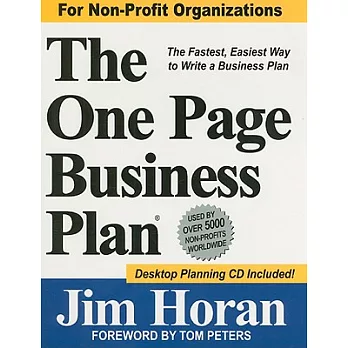 The One Page Business Plan: Non-profit Edition: the Fastest, Easiest Way to Write a Business Plan!