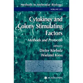 Cytokines and Colony Stimulating Factors: Methods and Protocols