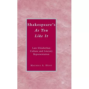 Shakespeare’s As You Like It: Late Elizabethan Culture and Literary Representation
