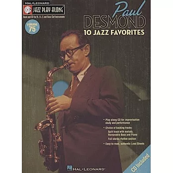 Paul Desmond: 10 Jazz Favorites, For Bb, Eb, C and Bass Clef Instruments