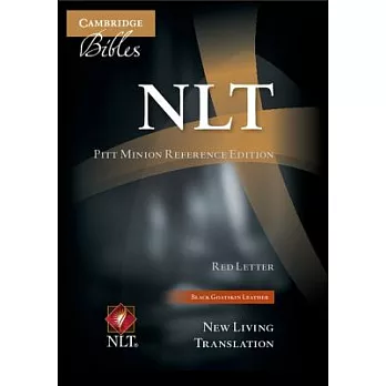 Holy Bible: New Living Translation, Black, Goatskin Leather, Pitt Minion Reference Bible