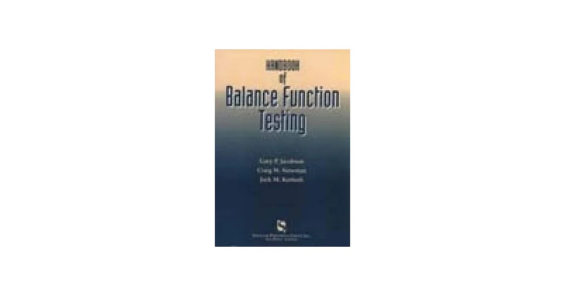 Balance Function Testing 博客來-Handbook of Balance Function Testing