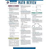 Math Review: Rea Quick Access Reference Chart