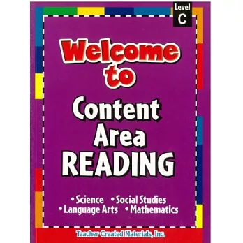 Welcome to Content Area Reading C
