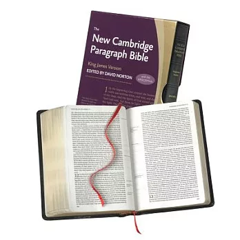 The New Cambridge Paragraph Bible With Aprcrypha: Black Calfskin Leather