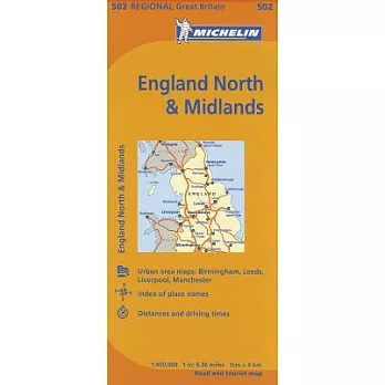 Michelin Map England North & Midlands