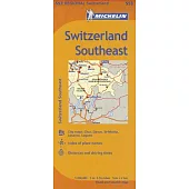 Michelin Map Switzerland Southeast