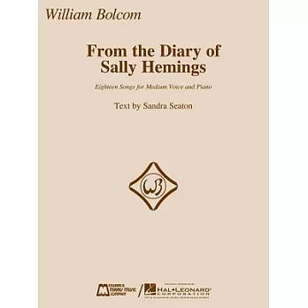 William Bolcom: From the Diary of Sally Hemings Medium Voice and Piano