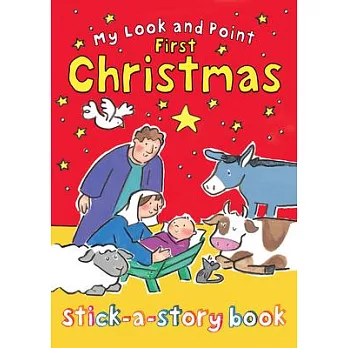 My Look and Point First Christmas Stick-A-Story Book [With Sticker(s)]