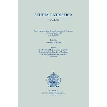 Studia Patristica. Vol. LXII - Papers Presented at the Sixteenth International Conference on Patristic Studies Held in Oxford 2011: Volume 10: The Gen