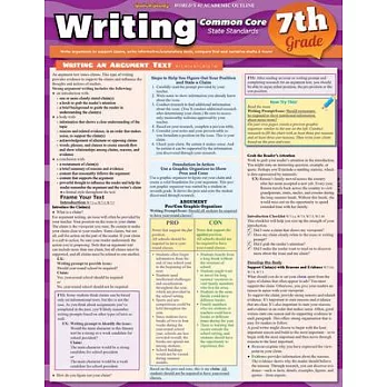 Writing Common Core State Standards 7th Grade