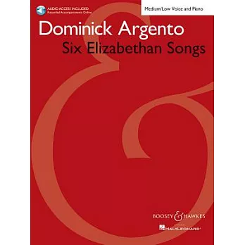 Six Elizabethan Songs + Online Accompaniments: Medium / Low Voice and Piano