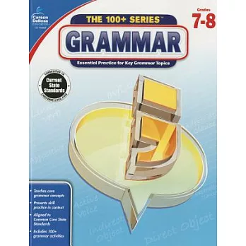 Grammar, Grades 7 - 8: Essential Practice for Key Grammar Topics