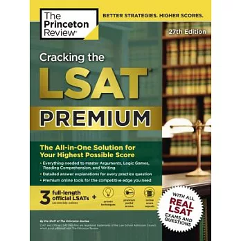 The Princeton Review Cracking the LSAT: The All-in-One Solution for Your Highest Possible Score