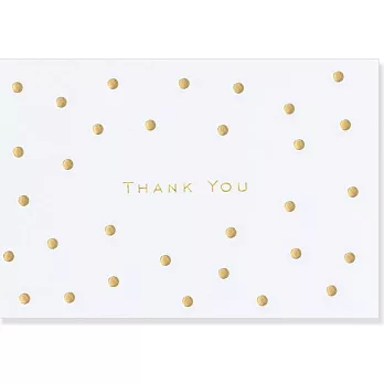 Gold Dots Thank You Notes