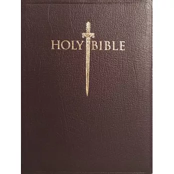 KJVER Sword Study Bible: King James Version Easy Read, Burgundy Genuine Leather, Personal Size: Special Margin Edition