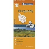 Michelin Regional Maps: France: Burgundy Map 519