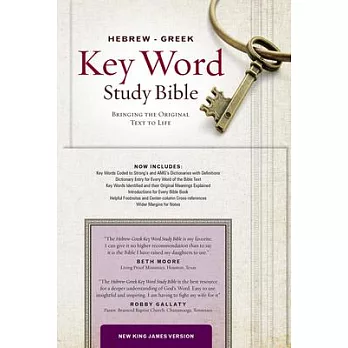 Hebrew-Greek Key Word Study Bible: New King James Version, Black Genuine Leather: Key Insights into God’s Word