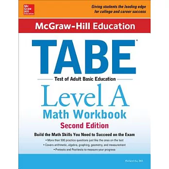 McGraw-Hill Education Tabe Level a Math Workbook Second Edition