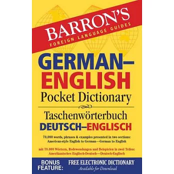 Barron’s German-English Pocket Dictionary / Taschenworterbuch Beutsch-Englisch