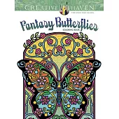 Creative Haven Fantasy Butterflies Coloring Book