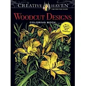 Woodcut Designs: Diverse Designs on a Dramatic Black Background
