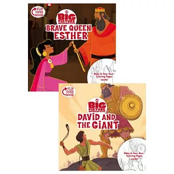 Brave Queen Esther / David and the Giant: Flip-Over Book