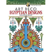 Creative Haven Art Deco Egyptian Designs Coloring Book