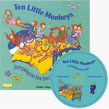Ten Little Monkeys (Classic Books With Holes) (Book +CD)