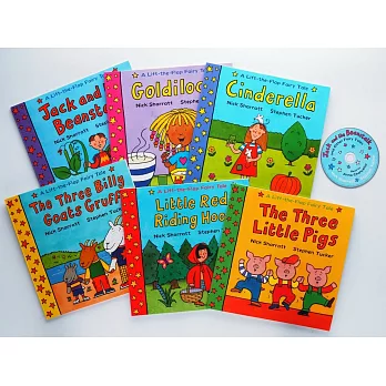 Lift-the-Flap Fairy Tales 6 books with 1 CD Pack