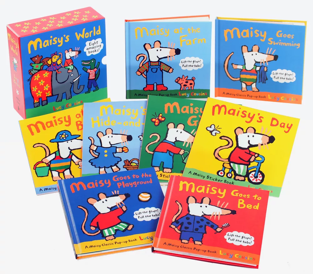 Maisy’s World《小鼠波波和好朋友們》貼紙翻翻遊戲套書 (8冊合售)