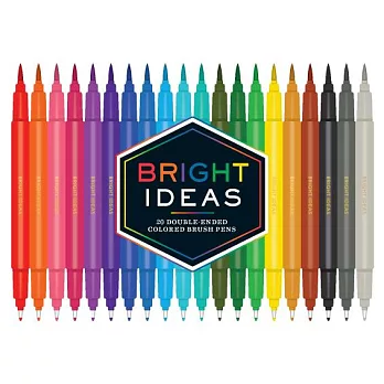 Bright Ideas Double-ended Colored Brush Pens: 20 Colored Pens