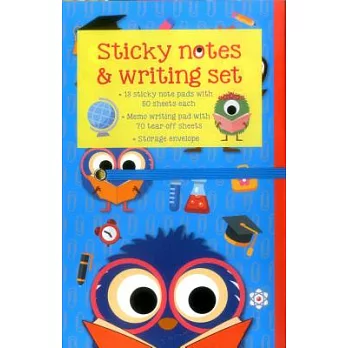 Sticky Notes and Writing Set School Monsters