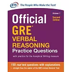 Official GRE Verbal Reasoning Practice Questions: With Practice for the Analytical Writing Measure
