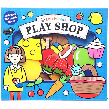 硬頁拼圖遊戲書：老闆開店趣（24*28公分大尺寸。學齡前）Let’s Pretend：Play Shop