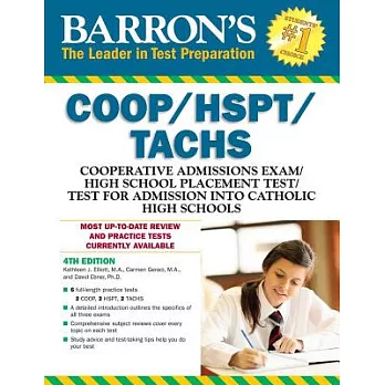 Barron’s COOP/HSPT/TACHS: Cooperative Admissions Exam / High School Placement Test / Test for Admission Into Catholic High Schoo