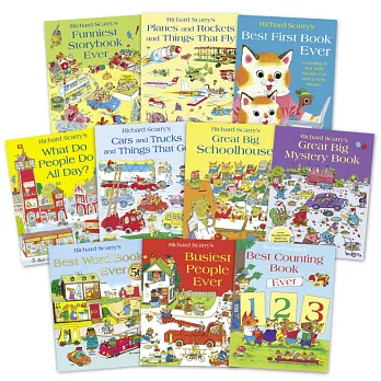 《Richard Scarry 最強經典繪本套書》(10冊合售)  Richard Scarry’s Best Collection Ever