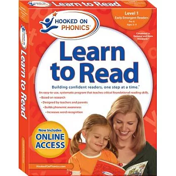 Hooked on Phonics Learn to Read Level 1 Pre-K, Ages 3-4: Early Emergent Readers