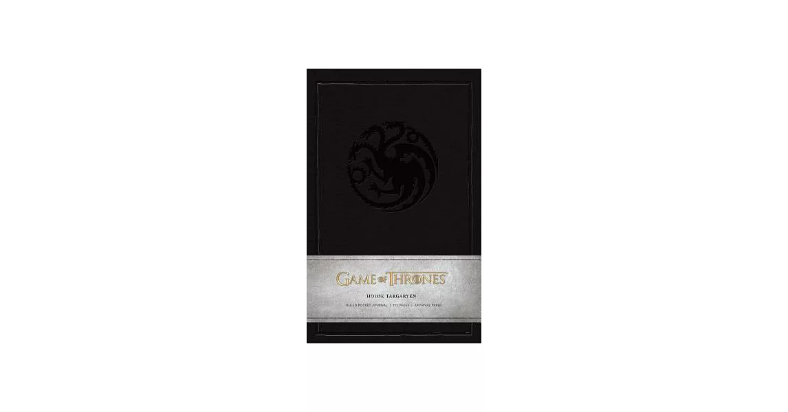 Game of Thrones: House Targaryen Ruled Pocket Journal | 拾書所
