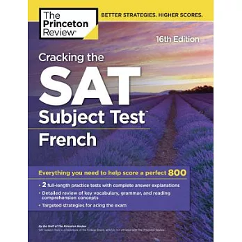 The Princeton Review Cracking the SAT Subject Test in French
