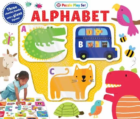 Puzzle Play Set: Alphabet: Three Chunky Books and a Giant Jigsaw Puzzle!