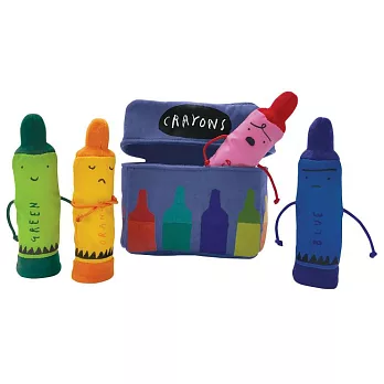 The Day the Crayons Quit Finger Puppet Playset: 5 Inch Puppets Each