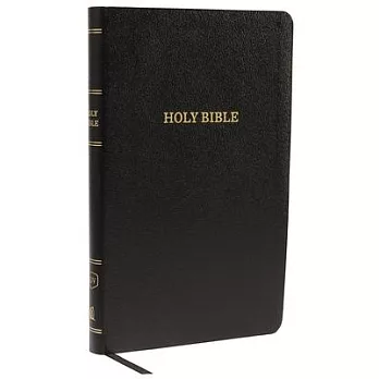 The Holy Bible: King James Version, Black Bonded Leather, Thinline Reference Bible: Red Letter Edition