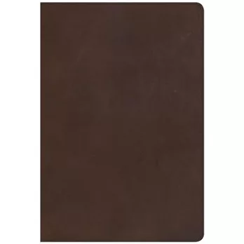 Holy Bible: New King James Version, Brown, Genuine Leather, Super Giant Print, Reference