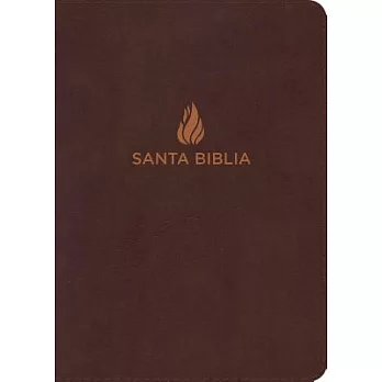 Santa Biblia / Holy Bible: Reina Valera 1960 marron piel biblia letra grande tamano manual con referencias