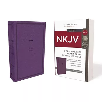 The Holy Bible: New King James Version, Purple, Leathersoft, Personal Size Reference Bible: Red Letter Edition